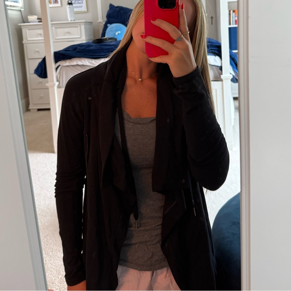 Lululemon Black Drape Cardigan
